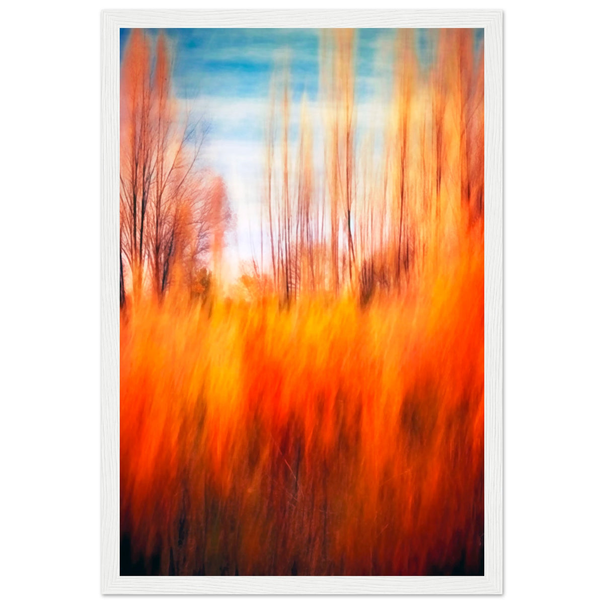 Autumn's Embrace - Framed Premium Poster - 30x45 cm 12x18″ White frame - Wooden Framed Posters