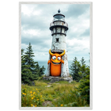 Monster Surprise – Framed Poster - - Wooden Framed Posters