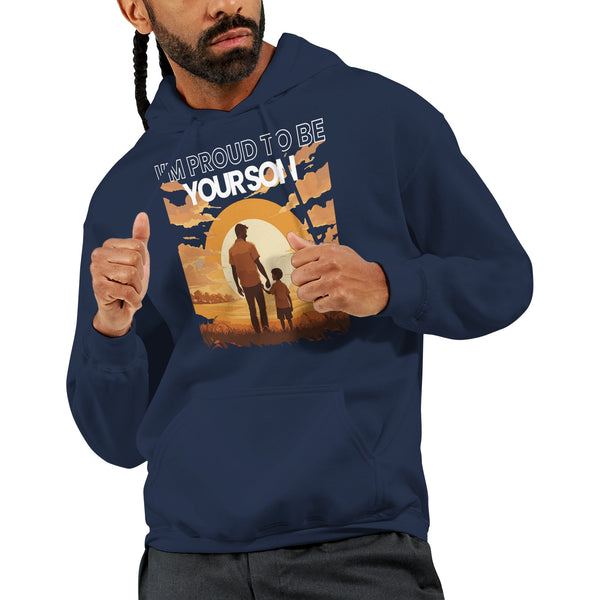 Together at Sunset - Celebrating Fatherhood - Navy - Hoodies