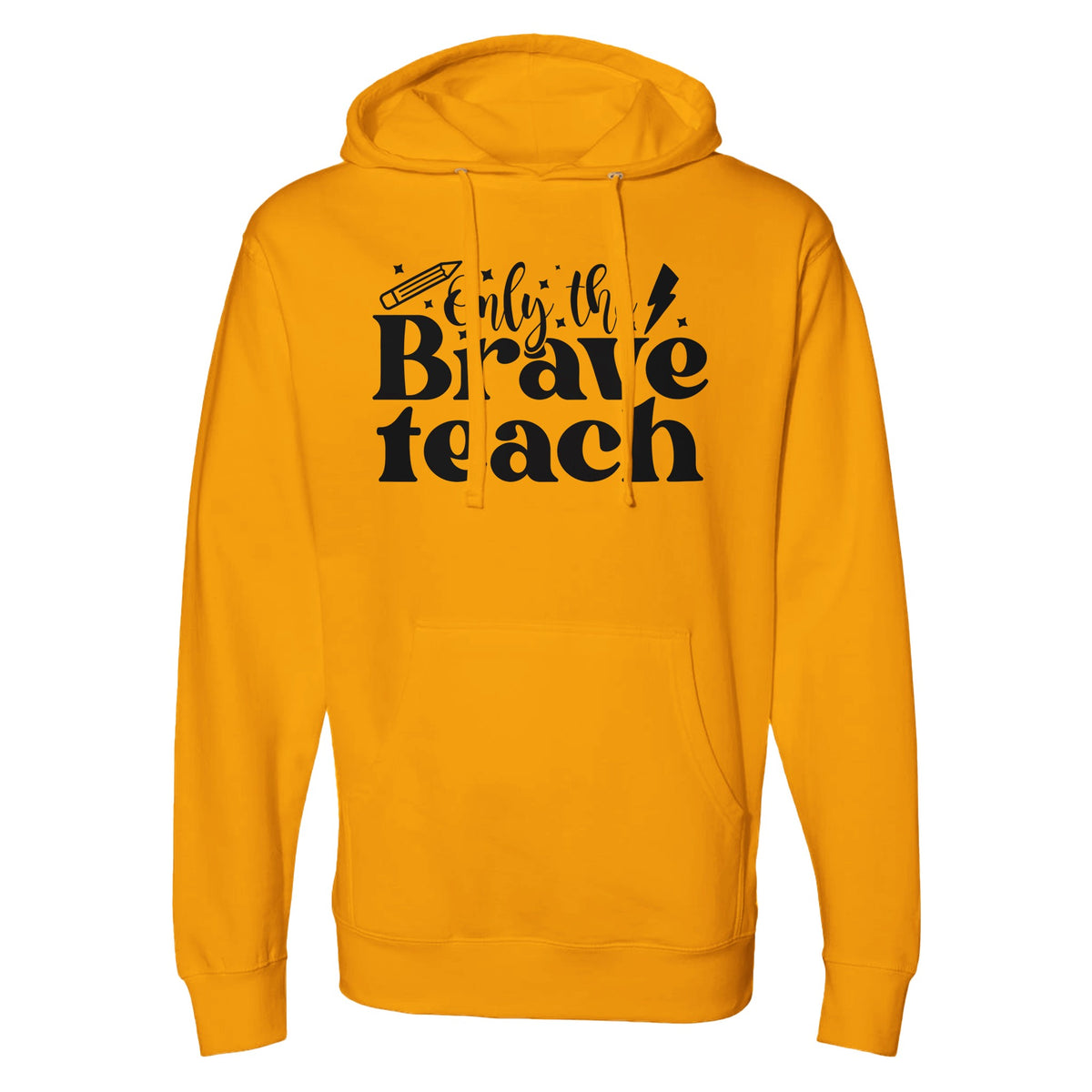 Courageous Educators - Empowerment in Every Stitch - Gold - Hoodies