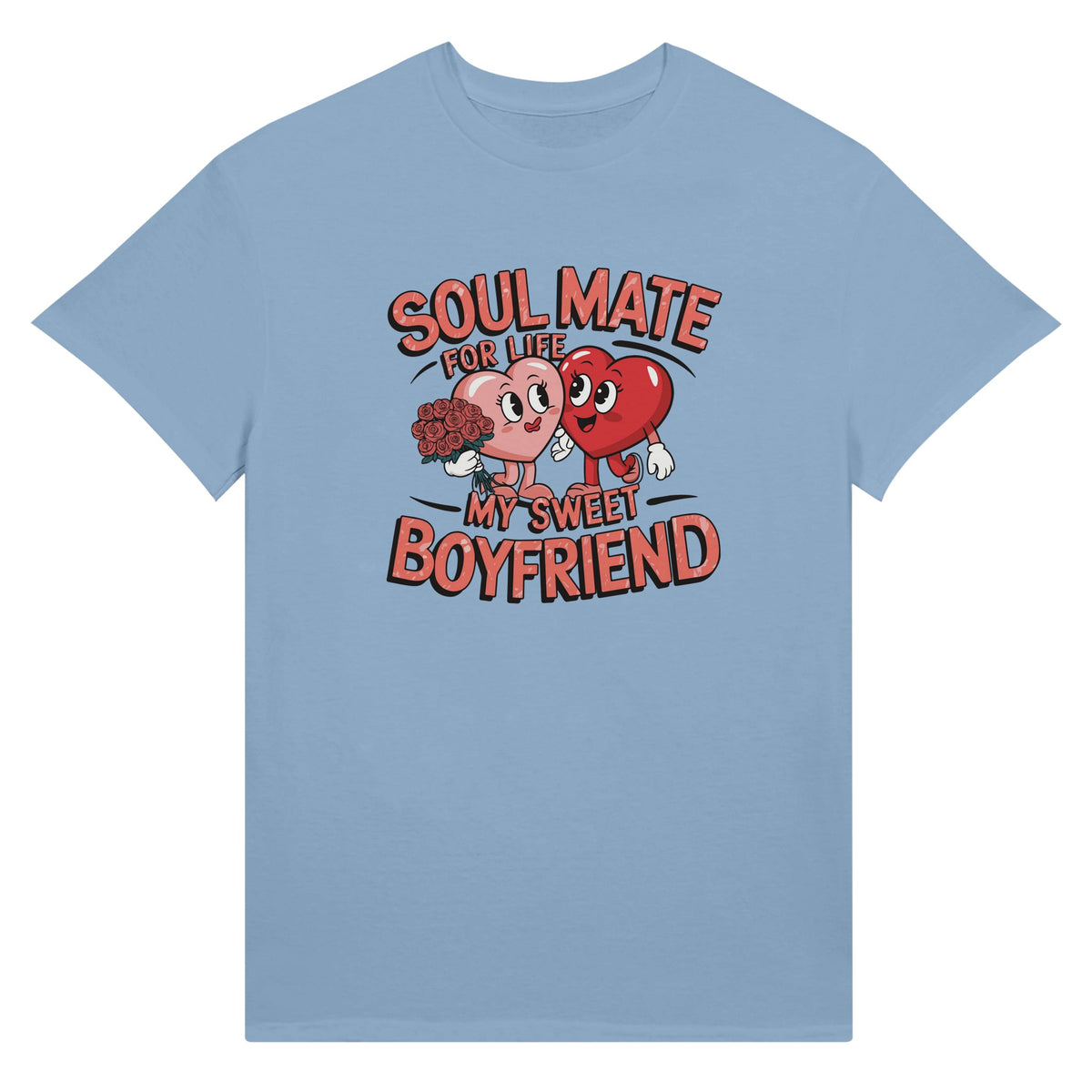 Soulmate for Life - Perfect Valentine’s Day T-Shirt - Light Blue - T-Shirt