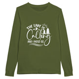 Serenity Beckons - Long Sleeve Cotton Classic - Olive - Sweatshirt