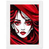 Red Passion - Art That Speaks - 13x18 cm 5x7″ White frame - Framed Poster