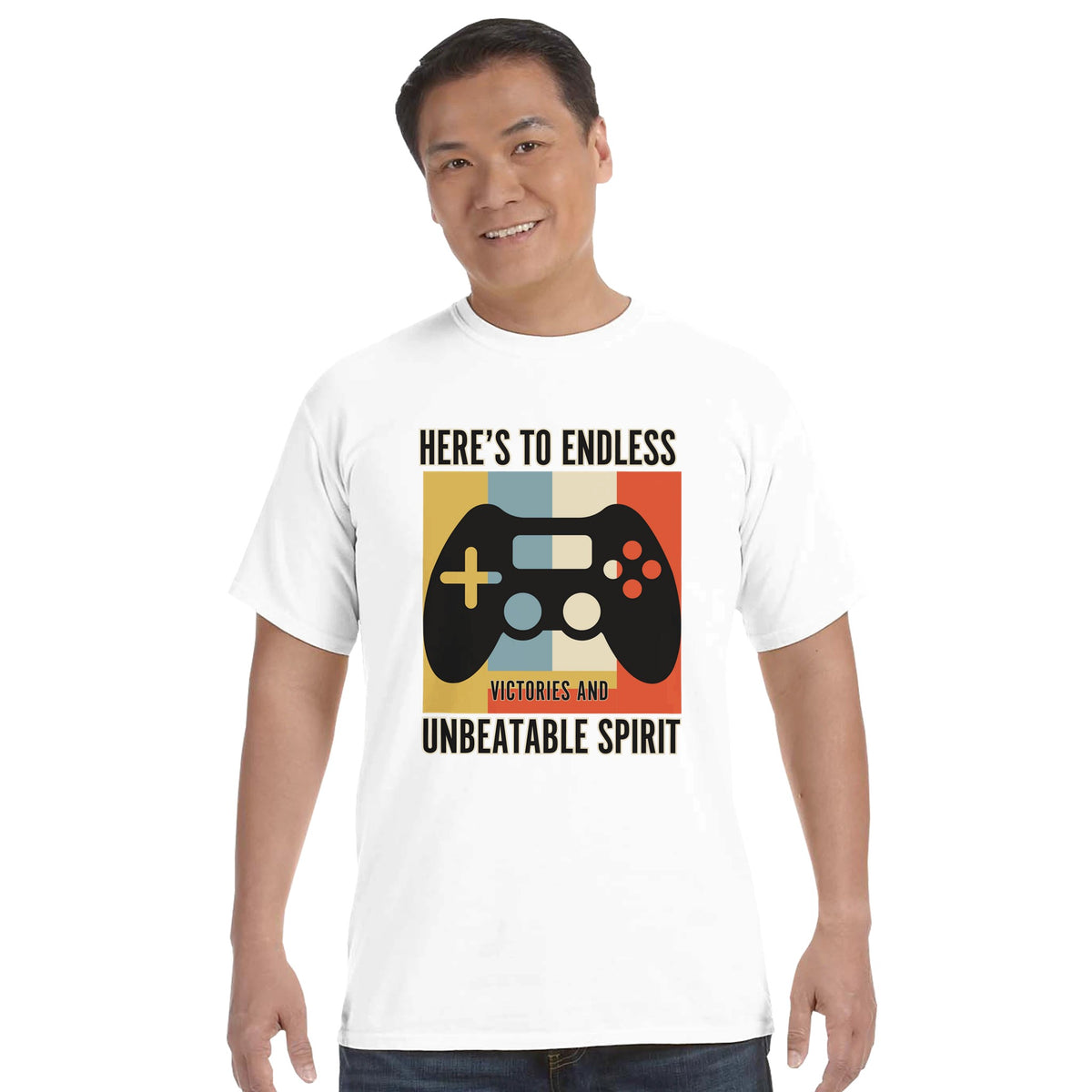 Unbeatable Spirit – The Ultimate Gamer’s Tribute - White - T-shirts