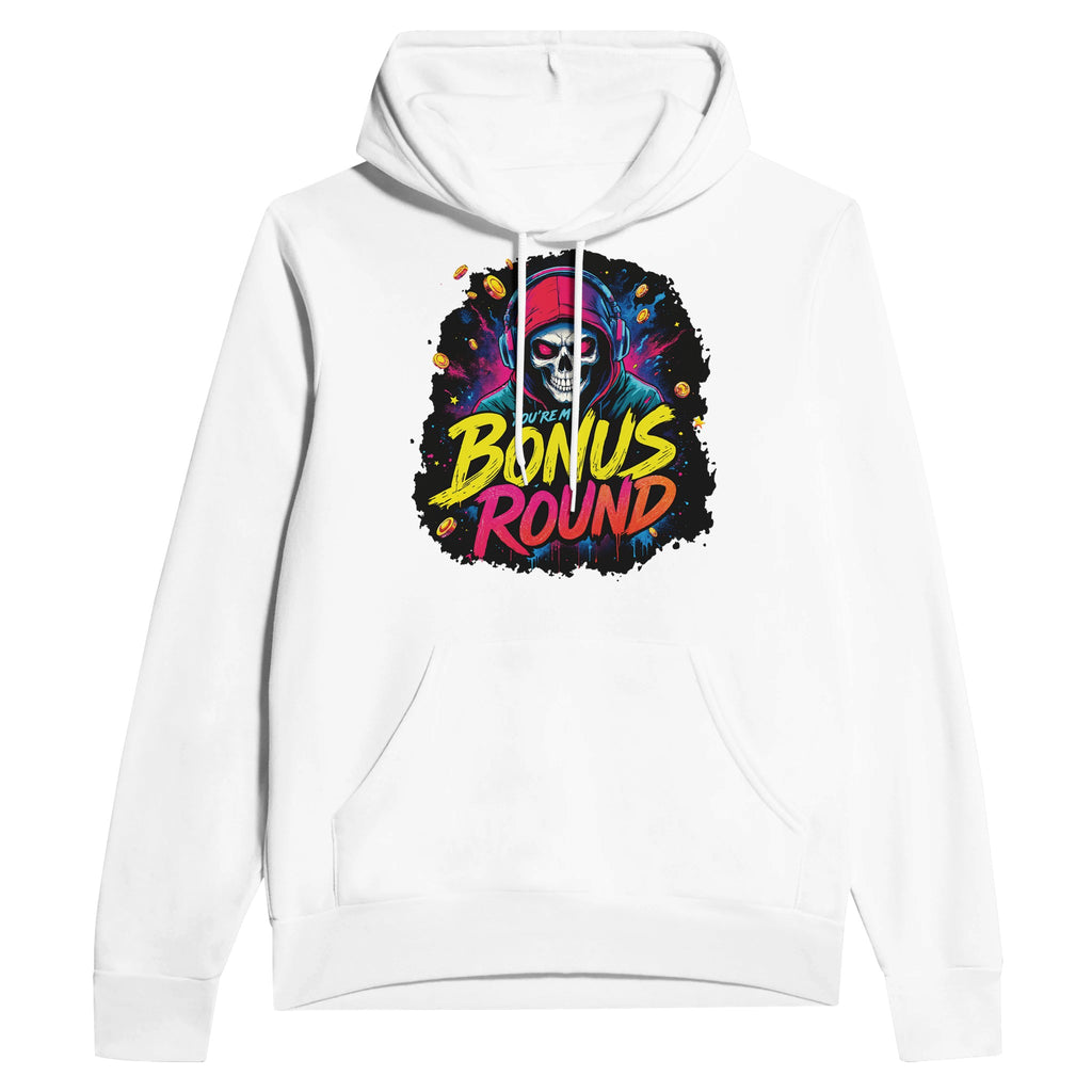 Gaming-Inspired Hoodie - You’re My Bonus Round - White - Hoodies