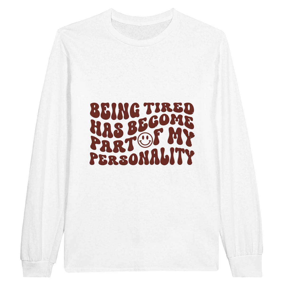 Heavyweight Tired Personality Tee - White - Sweatshirt