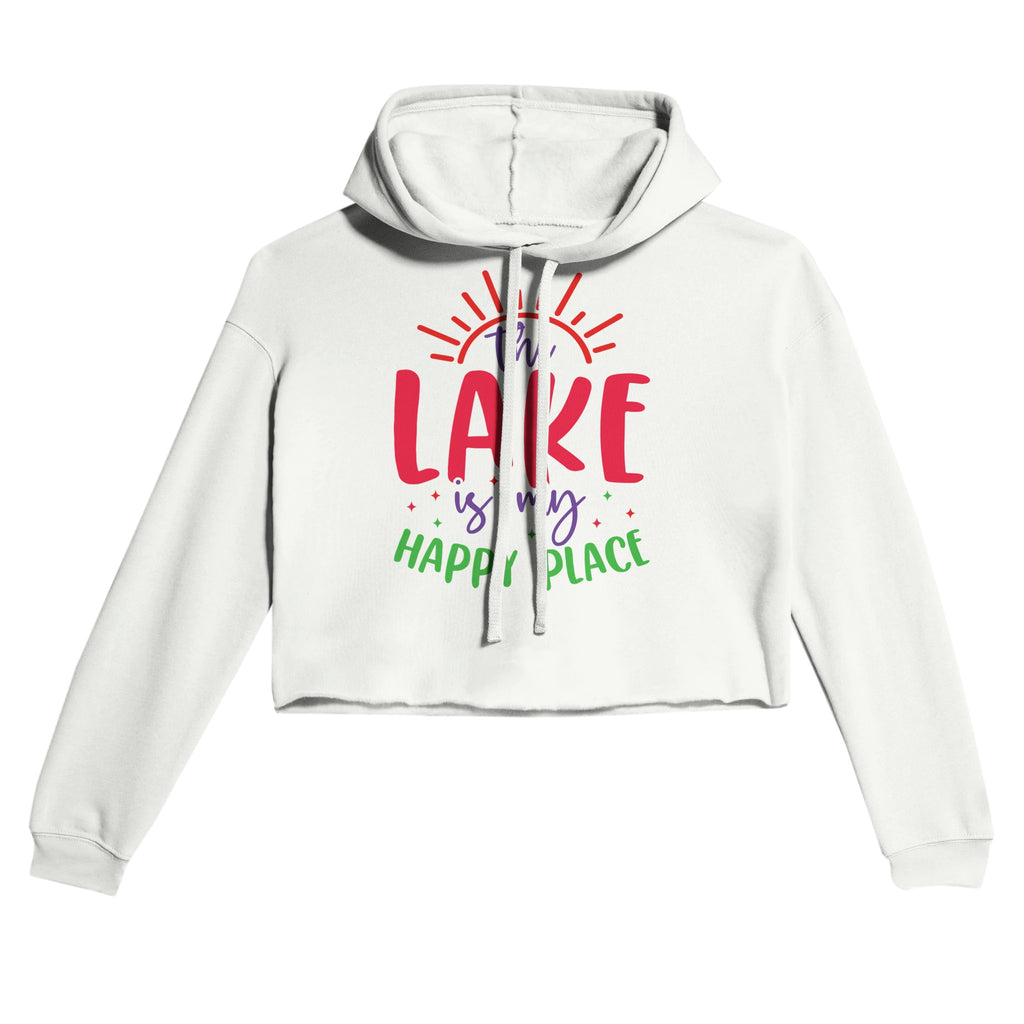 Lakeside Serenity - Your Happy Place Hoodie - White - Hoodies