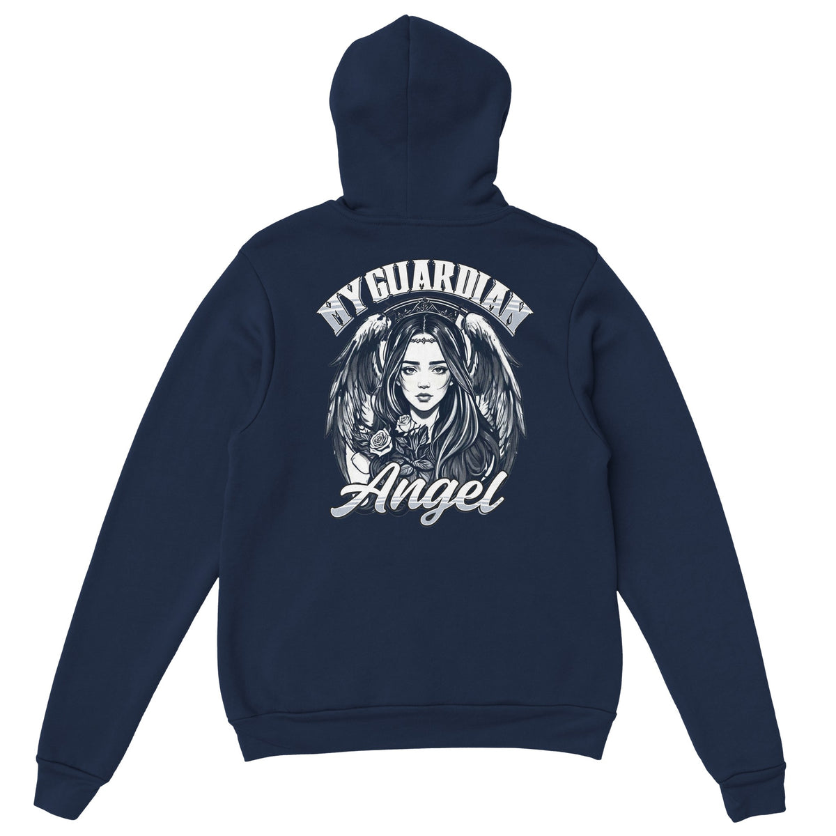 Heavenly Guardian - Angelic Embrace Pullover - Navy - Hoodies