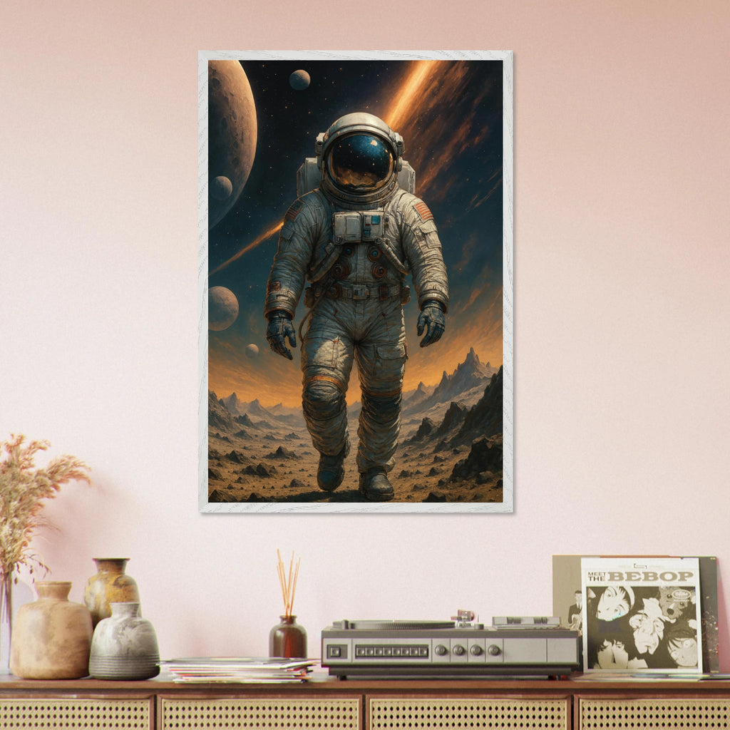 Cosmic Voyager – Wooden Framed Poster Gift - - Wooden Framed Posters