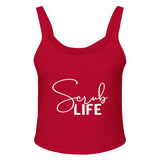 Scrub Life - Embrace the Everyday Hero - solid red blend - Print Material