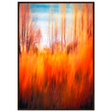 Autumn's Embrace - Framed Premium Poster - 70x100 cm 28x40″ Dark wood frame - Wooden Framed Posters