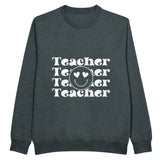 Teacher x Four - A Design of Dedication - Charcoal Heather - Sweatshirt