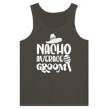 Nacho Average Groom - A Tank-Top Tribute to Unconventional Love - Triblend Black Heather - Print Material