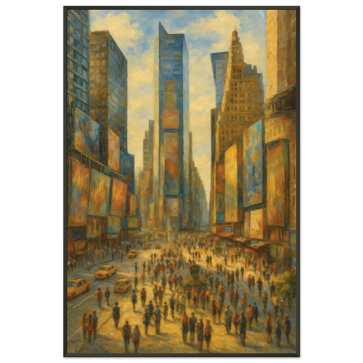 Gift City Lights – New York Skyline Metal Framed Poster - Default Title - Metal Framed Posters