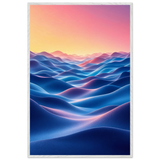 Dream in Color – Framed Abstract Horizon - - Wooden Framed Posters