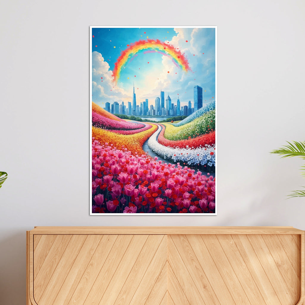 Fields of Color - Skies of Wonder - 24x36 - Framed Posters