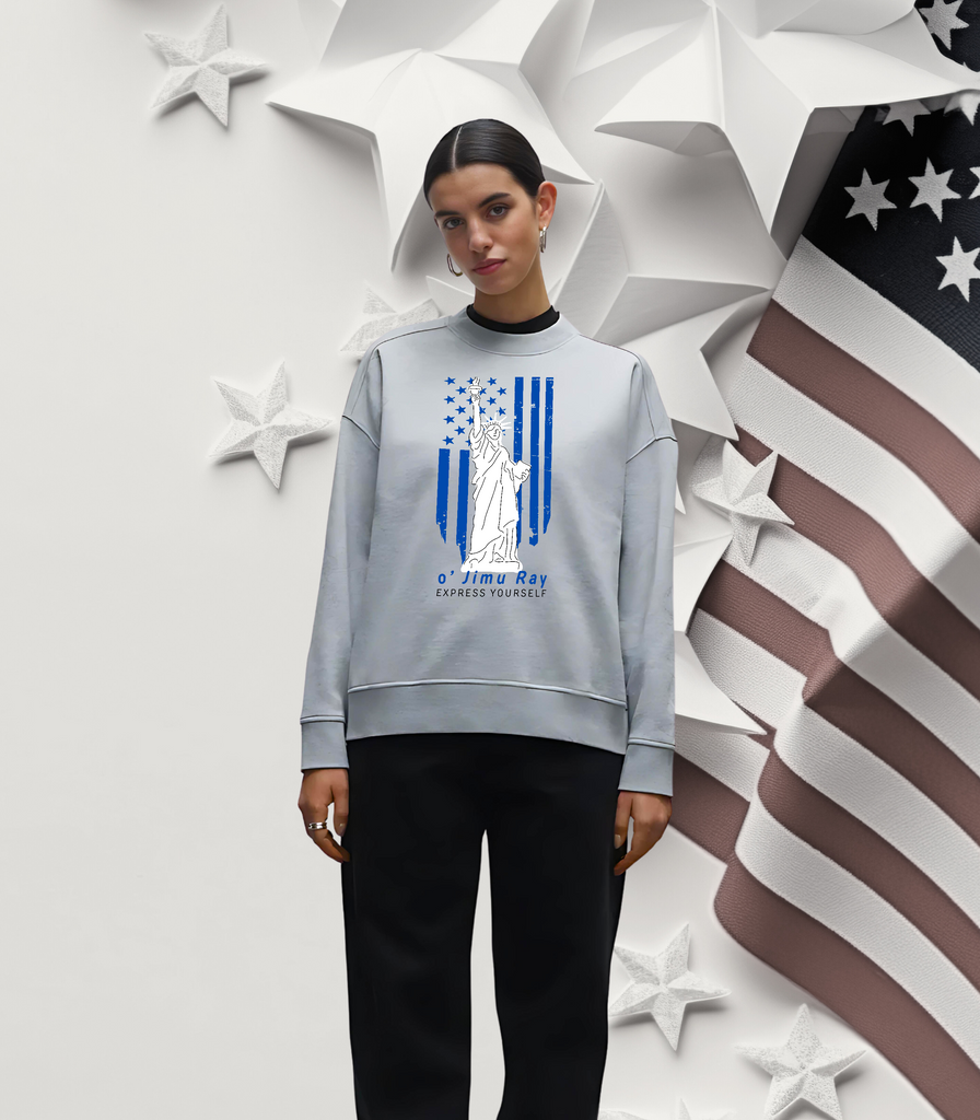 Patriot Spirit Women's Sweatshirt - o' Jimu Ray 4th July Special - - Sweatshirts