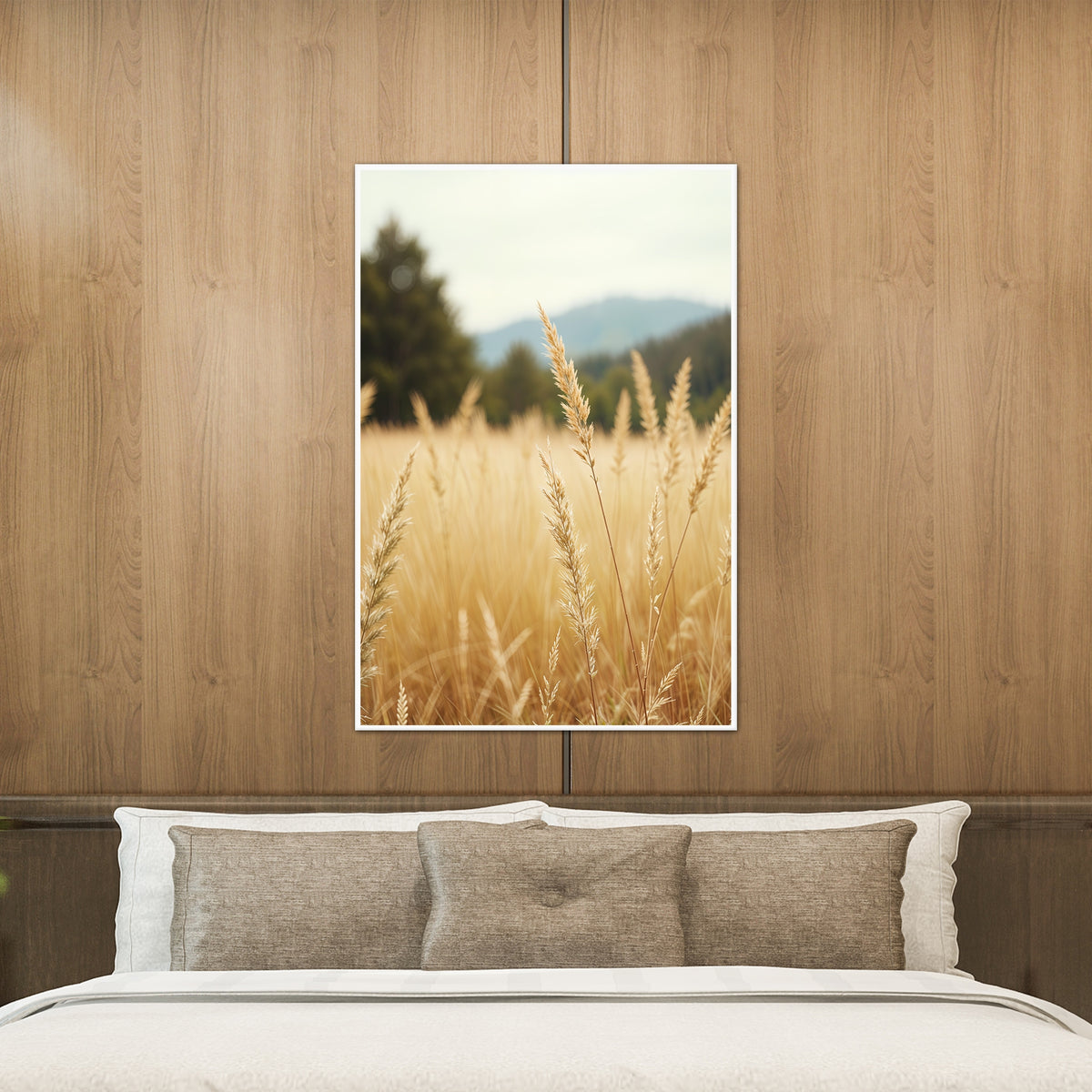 Whispers of Wheat and Wind - 16x24 - Framed Posters