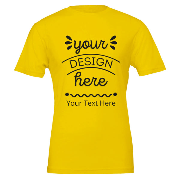 Eco-Friendly Elegance - Customize Your Perfect Fit - Maize Yellow - Crewneck T-shirts