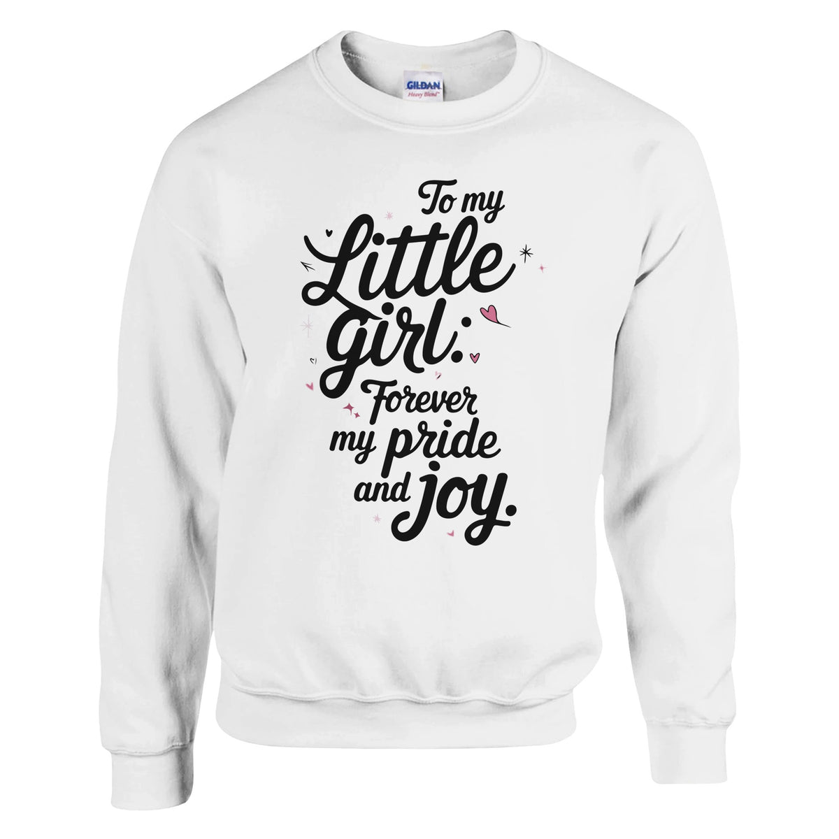 Heart of My World - A Father’s Love on Display - White - Sweatshirts