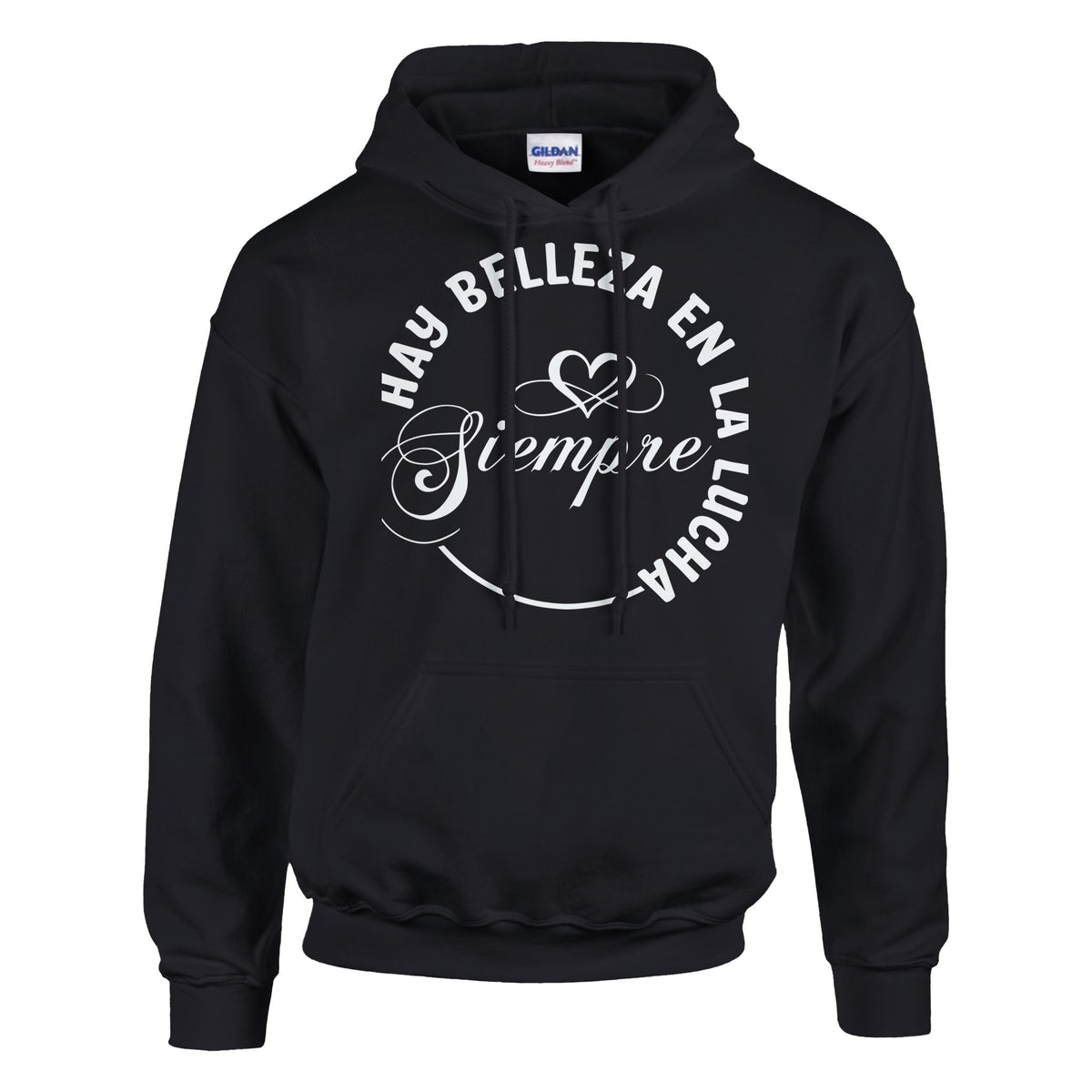 Strength in Struggle - Classic Cotton Motivation - Black - Hoodies