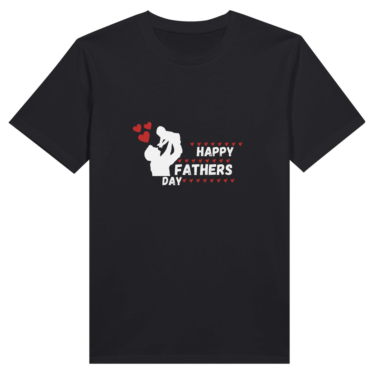 Happy Memories - Commemorate Fathers Day with Our Tee - Black - Print Material