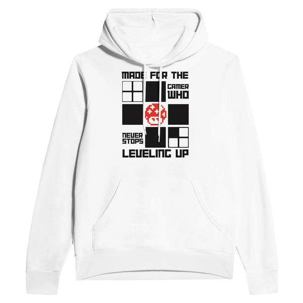 Power-Up Your Wardrobe with Pixel Art for Game Lovers - White - Hoodies