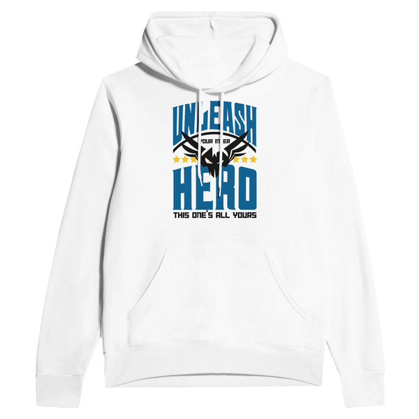 Power Up with Heroic Style – Unisex Game Lover's Hoodie - White - Hoodies