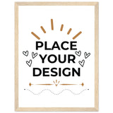 Art on Display - Ready-to-Hang Wooden Framed Customizable Poster - 30x40 cm 12x16″ Wood frame - Wooden Framed Posters