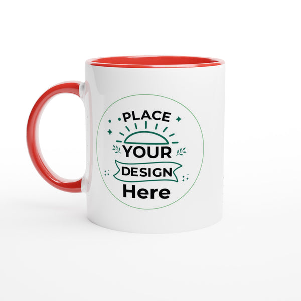 Vibrant Customizable Ceramic Mug - Your Perfect Daily Companion - Ceramic Red - Mugs