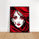 Red Passion - Art That Speaks - - Framed Poster