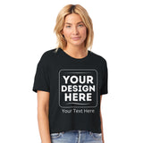 Fashion Forward - Women's Cropped Crewneck T-Shirt - Black - T-shirts