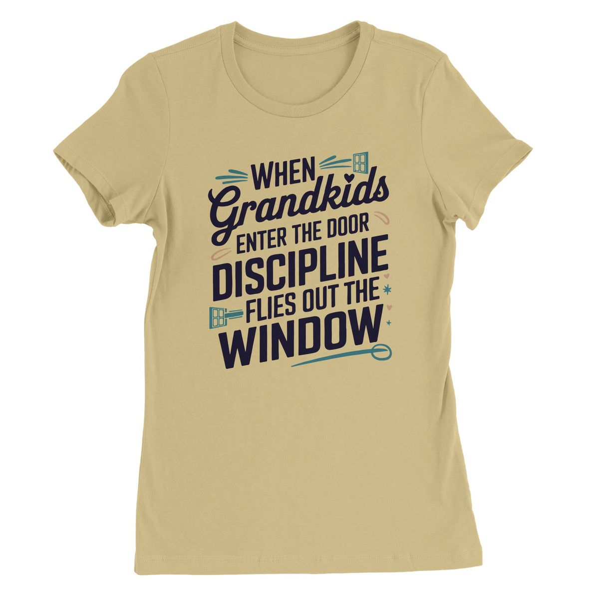 Playful Grandmother T-Shirt Gift – Premium Crewneck - Soft Cream - T-Shirt