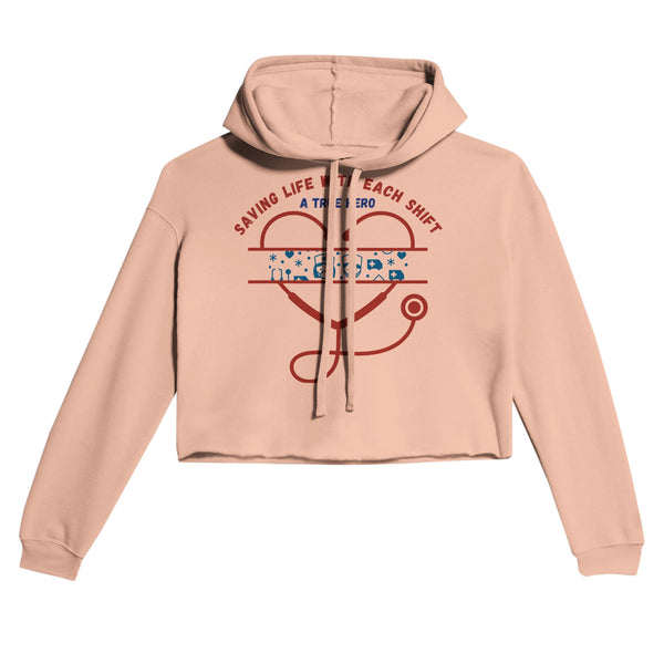 A True Hero - Celebrate Nurses with Style - Peach - Hoodies