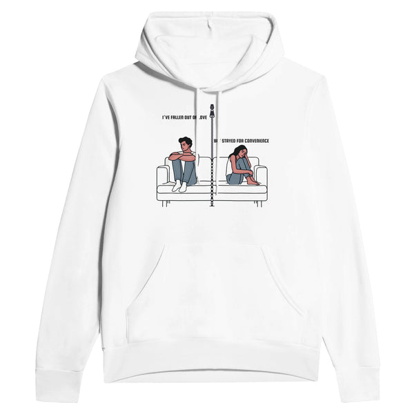 Emotional Distance - Contemplative Art Hoodie - - Hoodies