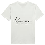 Love Strong - Empowering Message Tee - White - Print Material