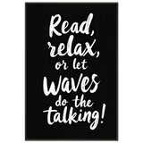 Relax & Recharge - A Framed Message of Tranquility - - Metal Framed Posters