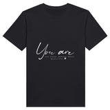 Love Strong - Empowering Message Tee - Black - Print Material