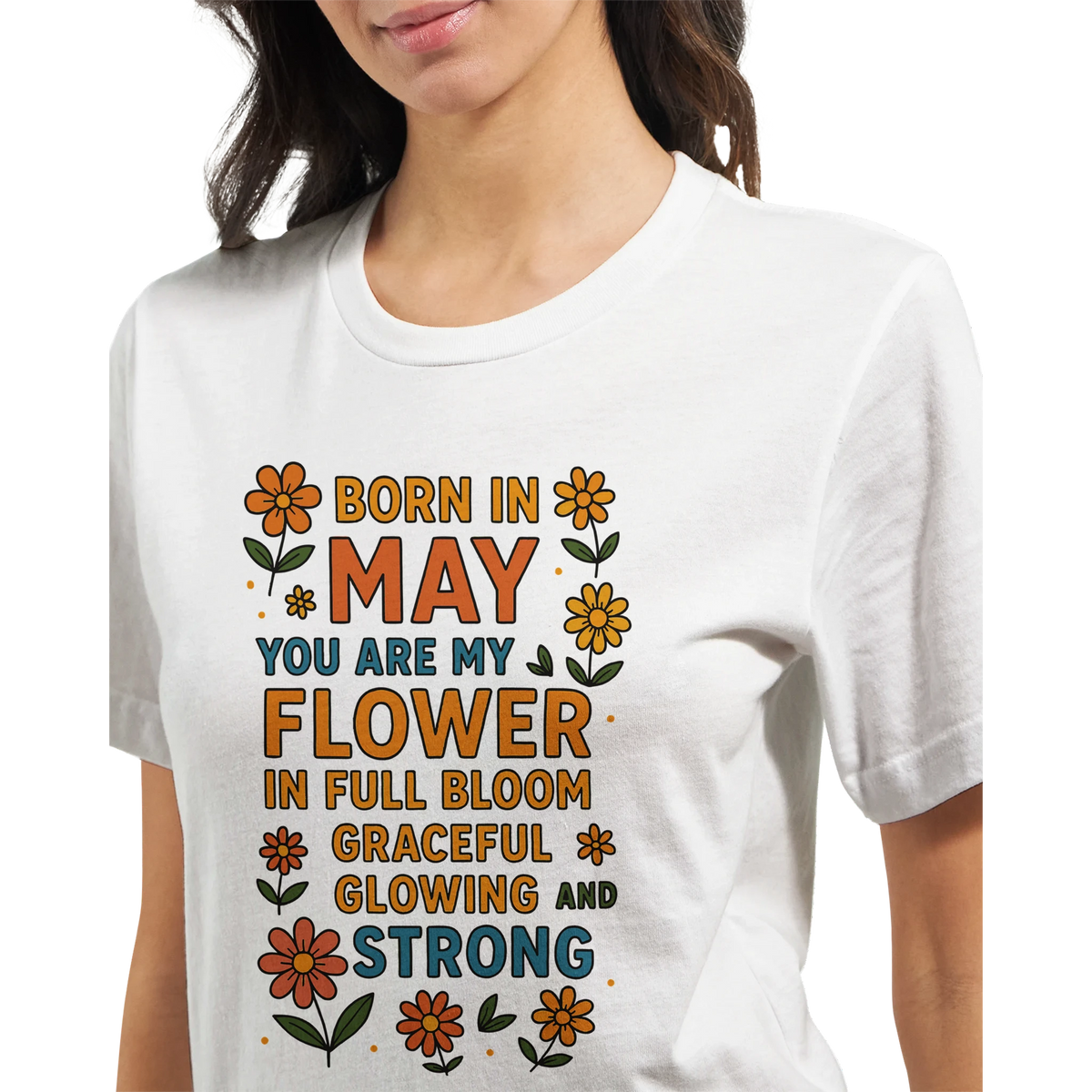Birthday Month Queen Tee for Her – Celebrate Her Month - May - Crewneck T-shirts