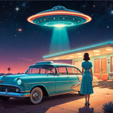 1950s Mystique - UFO Under the Stars - - Posters