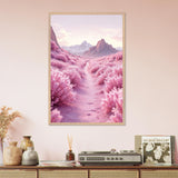 Blush Valley – Wooden Framed Poster - Wood frame - Wooden Framed Posters