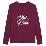 Mother of Groom - A Timeless Tribute Tee - Maroon - Long Sleeve T-shirts