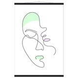 Minimalist Masterpiece - Magnetic Wooden Hanger Poster - 60x90 cm 24x36″ Black wall hanger - Posters With Hanger