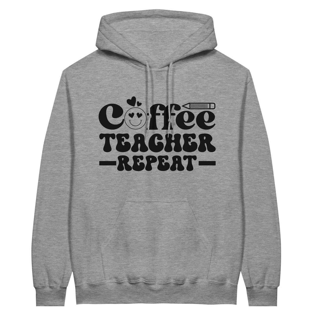 Teaching on a Coffee High - Classic Unisex Pullover Hoodie - Ash - Print Material