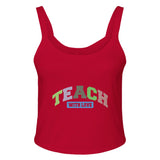 Educational Compassion - Infuse Teaching with Love - solid red blend - Tank Tops