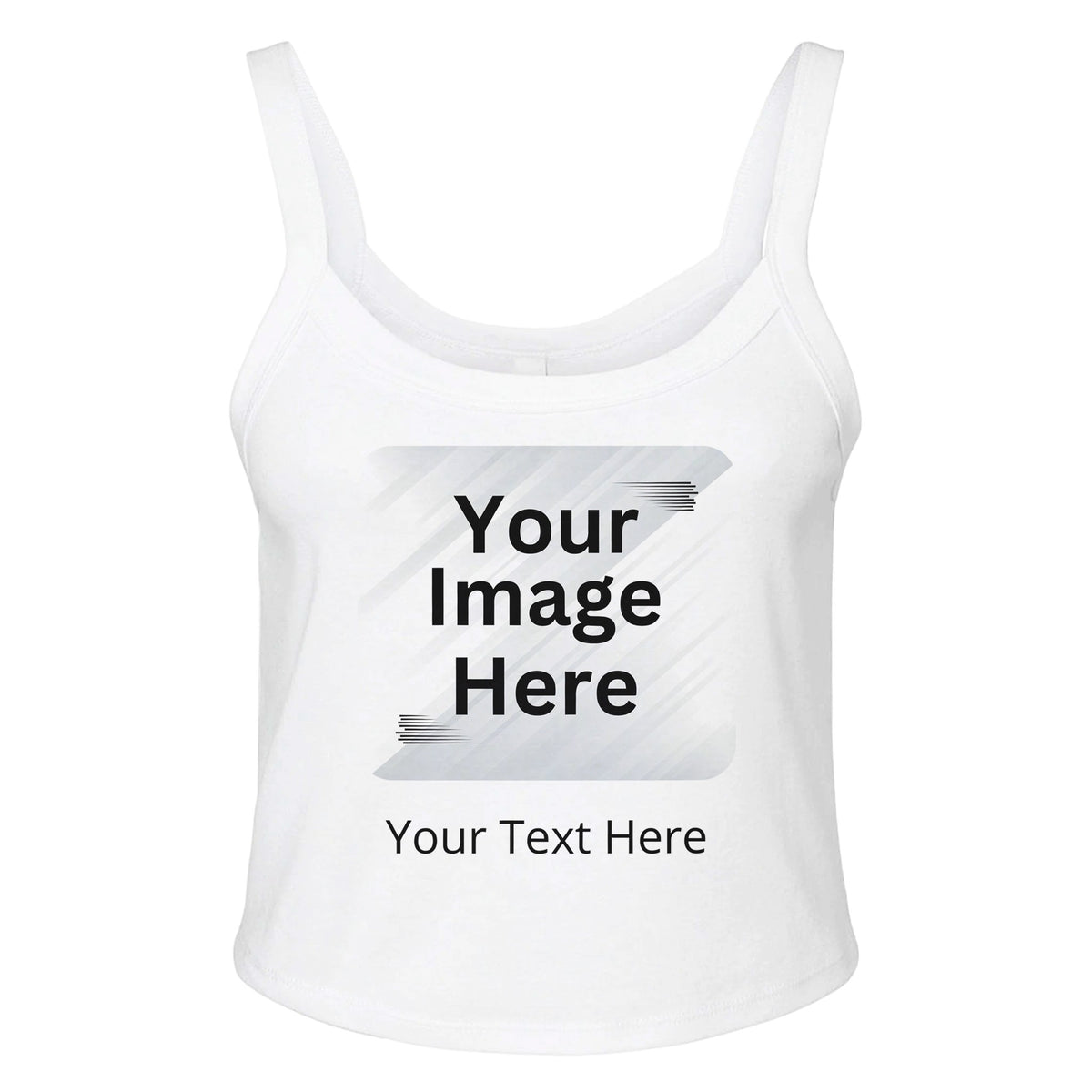 Modern Style - The Perfect Customizable Scoop Tank for Every Occasion - solid wht blend - Tank Tops