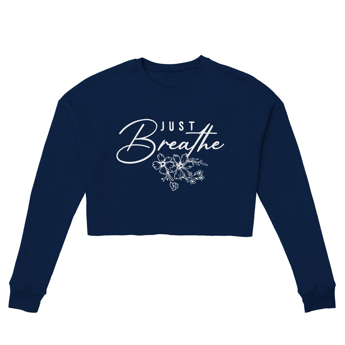 Tranquil Threads - Just Breathe Apparel - Navy - Print Material