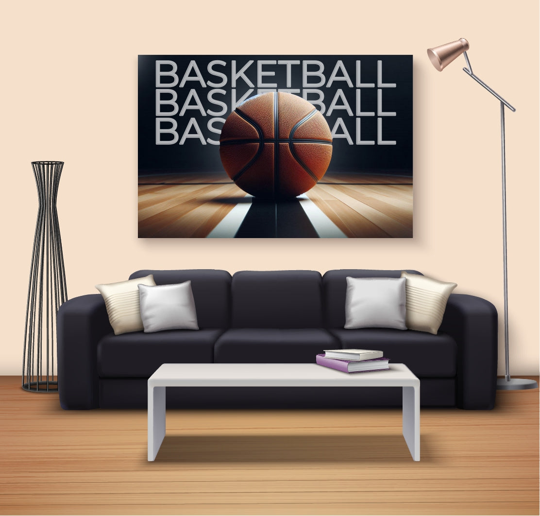 Courtside Focus - Basketball Passion - 12x18 - Framed Posters