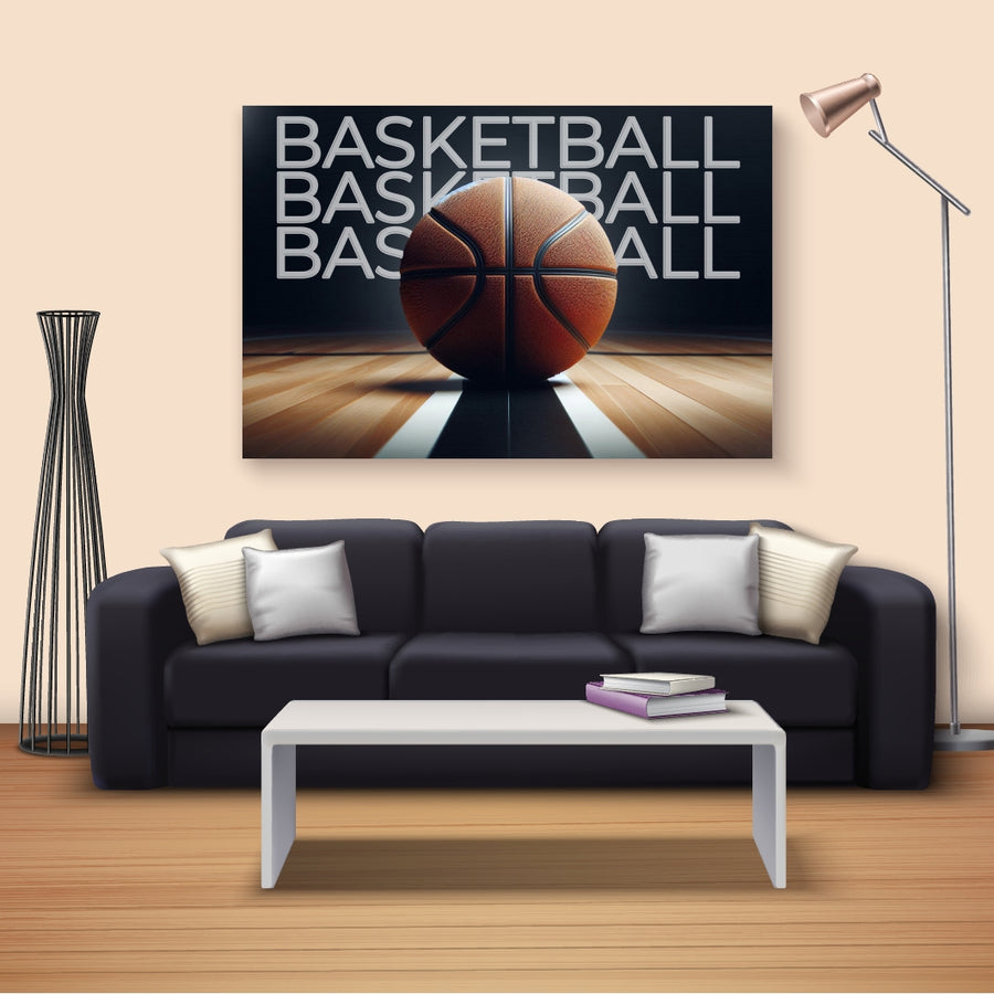 Courtside Focus - Basketball Passion - 12x18 - Framed Posters