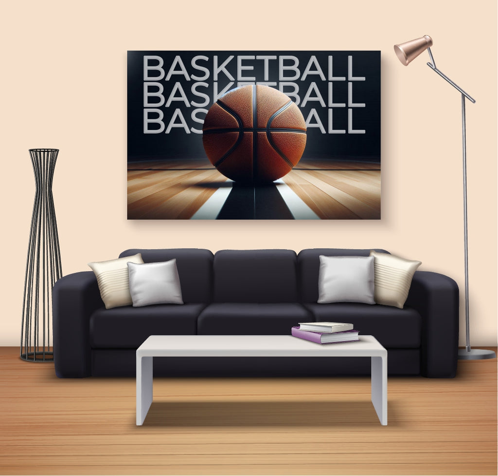 Courtside Focus - Basketball Passion - 12x18 - Framed Posters